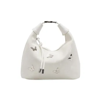 Single Warehouse PU Shoulder Bag Regular Women's Silver/Ecru/Light Blue/Black