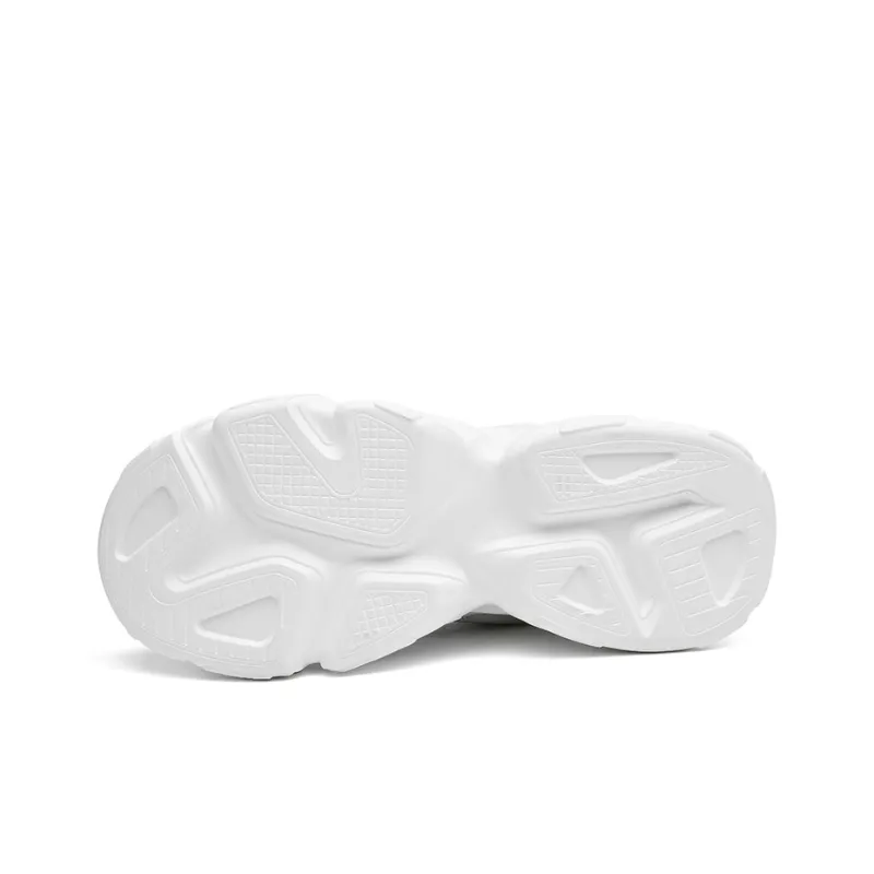 JANECO Anti Slip Wear Resistant Low Top Chunky Sneakers Unisex-13