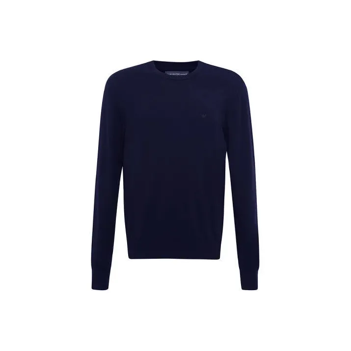 EMPORIO ARMANI Fitted Knitwear Men's Blue-0
