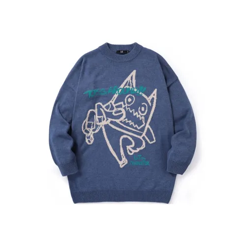 BIRDTALK Sweaters Unisex Blue