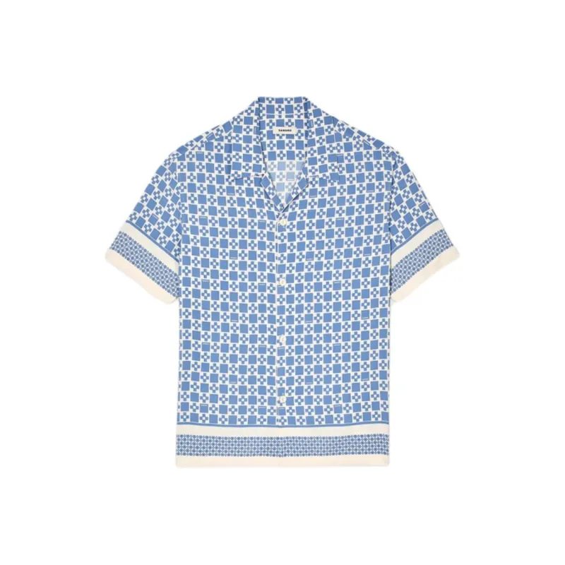Sandro Square Cross Short sleeve Shirt-0