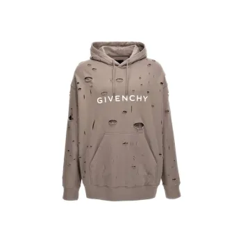 Givenchy Distressed Drawstring Hoodie