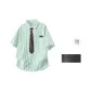 White and Green (Free Random Print T-Shirt+Brooch)