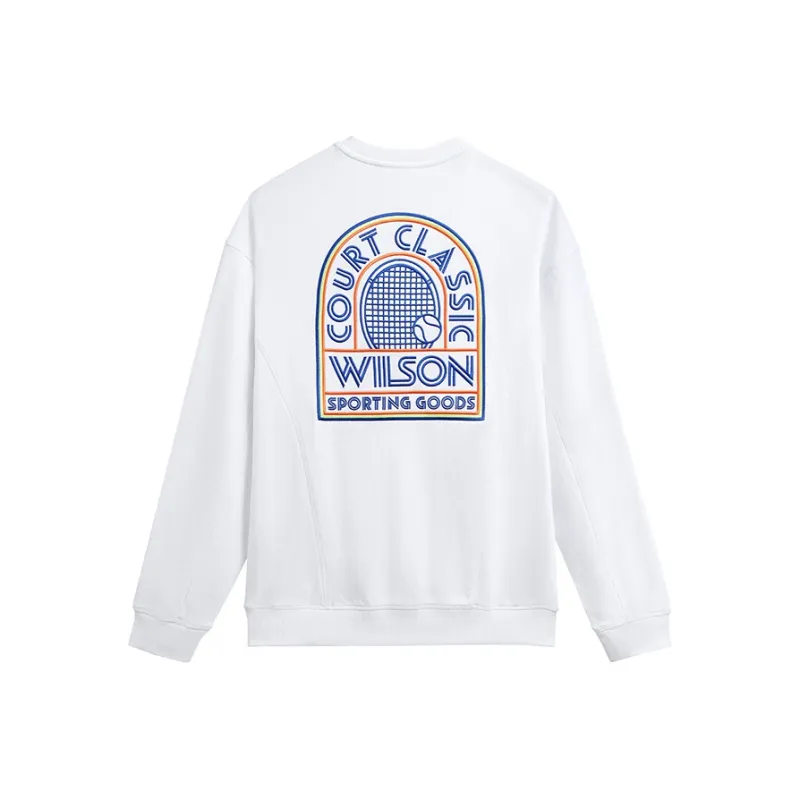 Wilson RALLY CREW Sweatshirt Men's Bright White-1