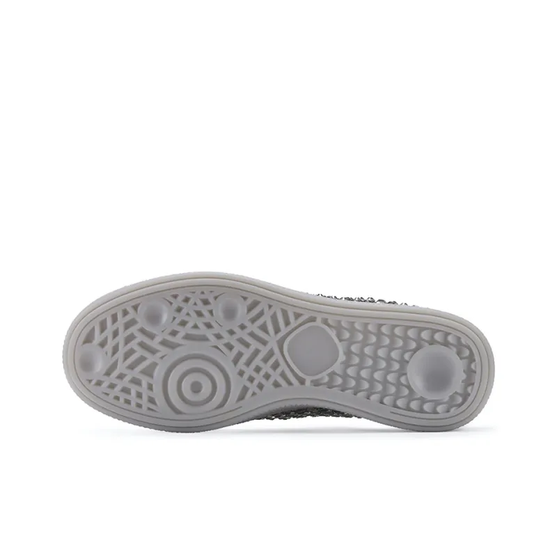 GG CC Casual German Army Trainers Low Top Cut Out Breathable Flat Skateboard Shoes Women's Silver-4