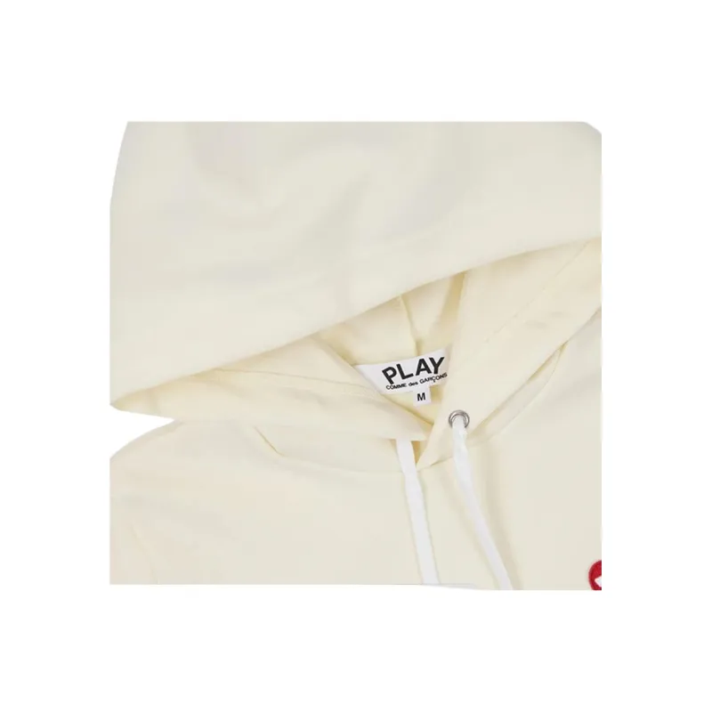 CDG Play Hoodie 'Ivory'-1