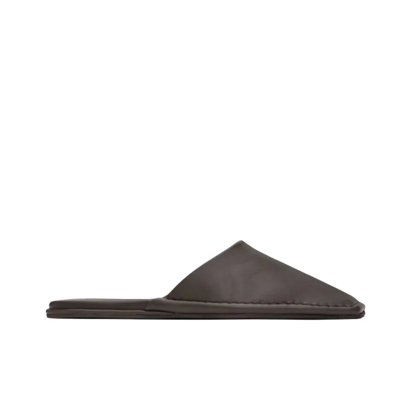 ST. AGNI Rubber Sole Wrap toe Slippers Women's Brown-1