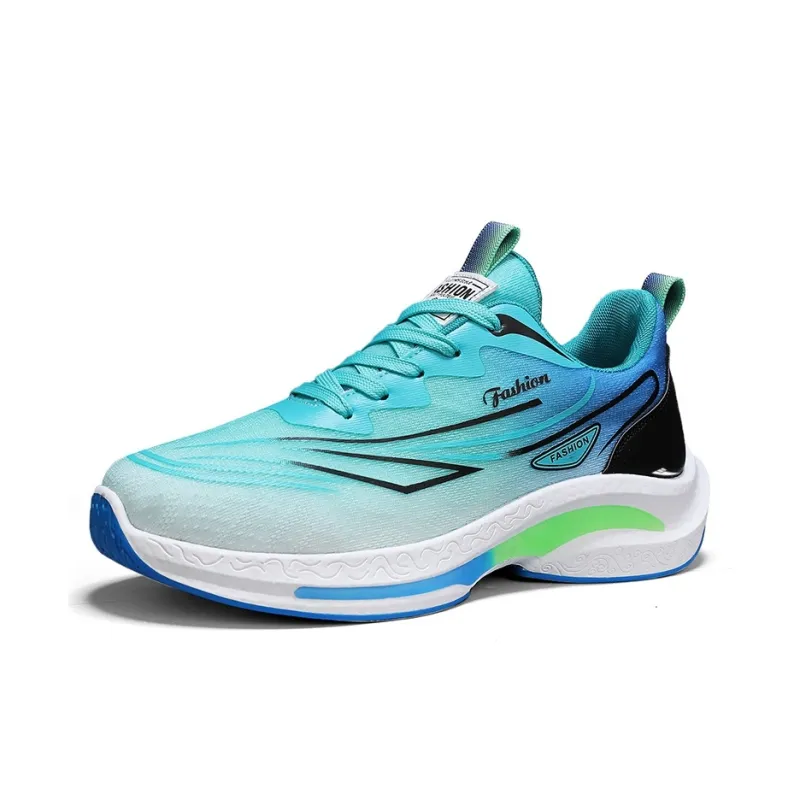 Kuding Casual Shoes Men Low Top Black/Orange/White/Blue/Light Blue-8