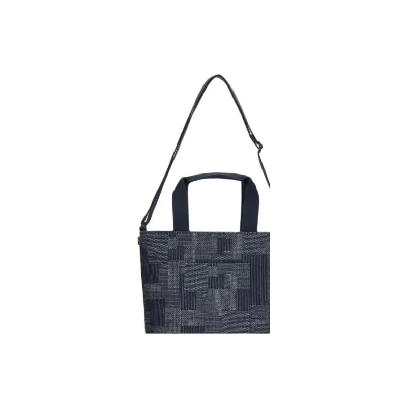 Levi's Cotton Blend Tote Bag, Shopping Bag, Shoulder Bag, Crossbody Bag, Handbag Regular Men's Dark Blue-3