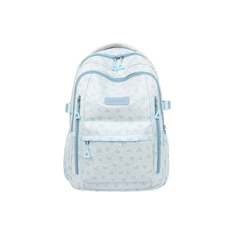 OURFUN Nylon Backpack Unisex Gray/Yellow/Green/Blue/Pink-9