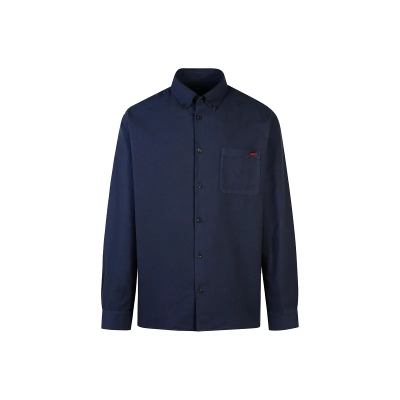 A.P.C Buttoned Long Sleeved Shirt-0