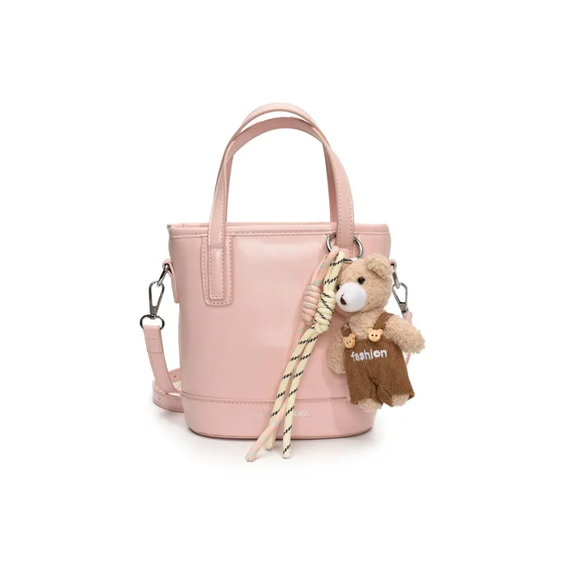 PINK·LAND PU Handbag Regular Women's Yellow/Black/Blue/Pink/Ecru-22
