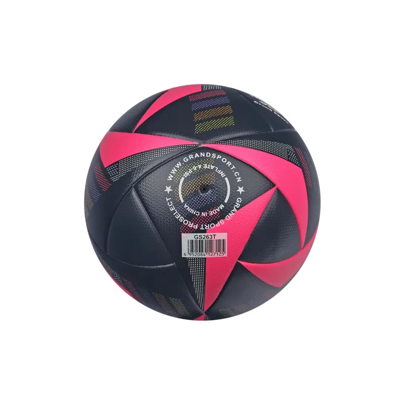 ProSelect Size 5 Soccer PU Seamless Thermal bonding Unisex Black Pink-4