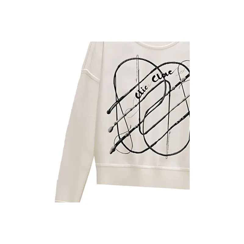 HERMES Sweatshirts Women's White-3