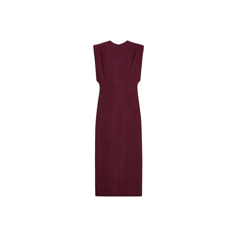 ZARA Valentine's Day Collection Sleeveless Dresses Women's Burgundy-1
