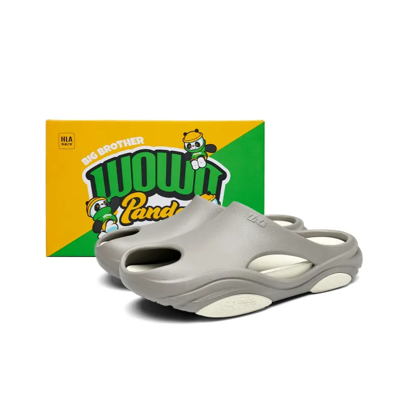 HLA Panda Wowo Series Wrap toe Slippers Men's-5