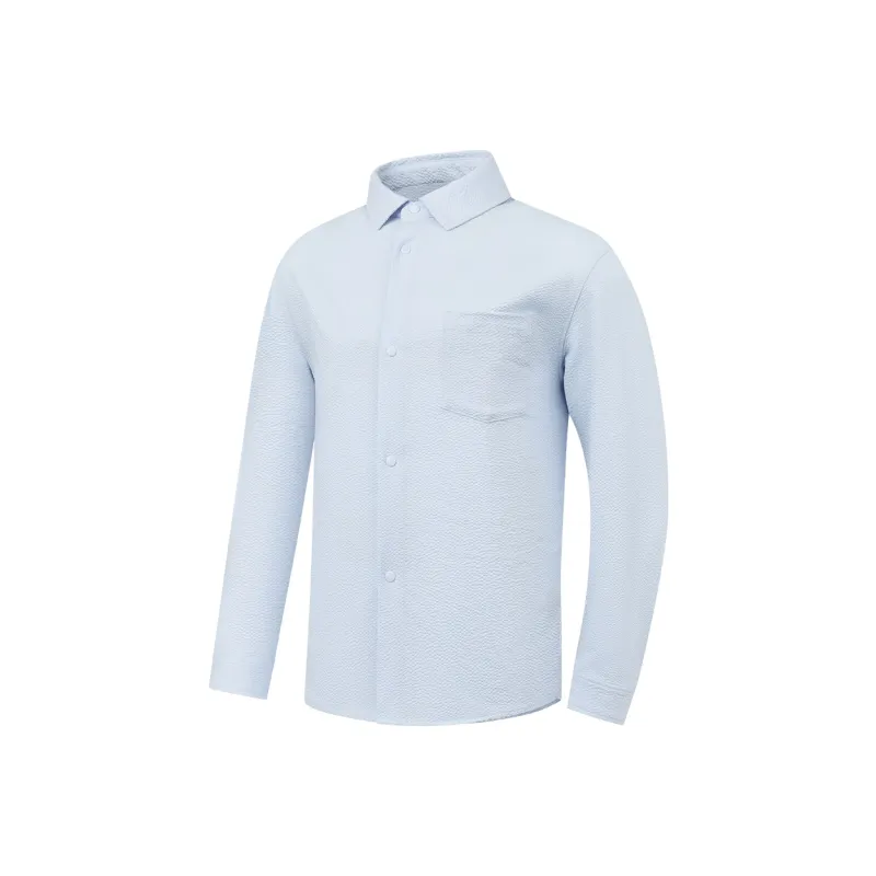 QIAODAN Shirt Men's Morning Sky Blue-0