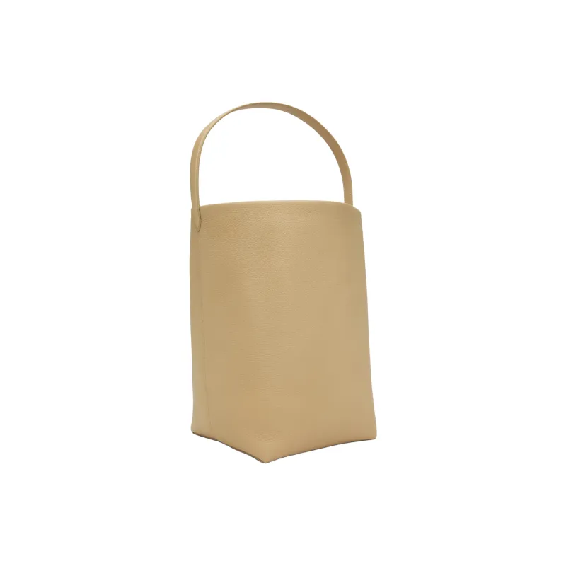 THE ROW N/S Park Leather Shoulder Bag Tubas Women's Beige-1