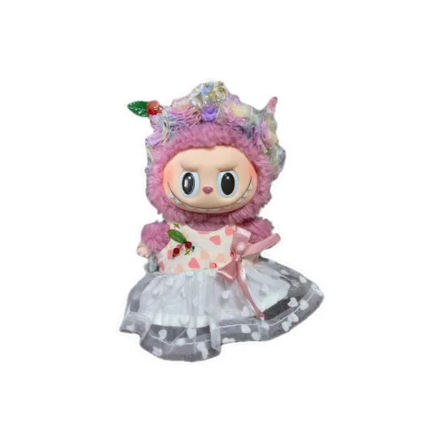 [Modified Doll] POP MART Labubu Sitting Party Collection Lychee Berry Confirmed, Floral Elf, Cute Hang Tag Box 15cm