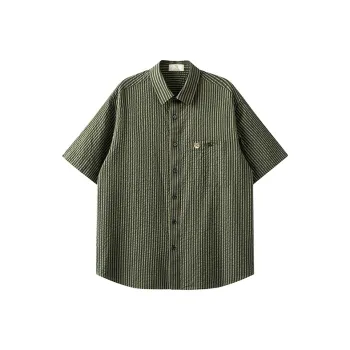 WILLIAM FOX&SONS Shirt Unisex Green Stripes
