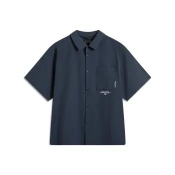 LiNing Sports Life Collection Shirt Men's Deep Mysterious Blue
