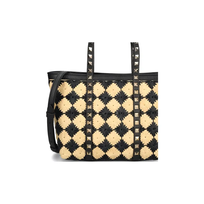 Valentino GARAVANI Polyamide Tote Bag Shopping Bag Shoulder Bag Crossbody Bag Handbag Women's Beige-4