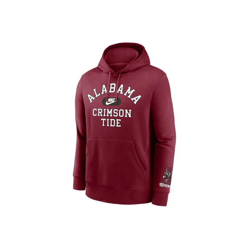 Nike Alabama Crimson Tide Legacy Club Foundational Men's Nike College Pullover Hoodie-0