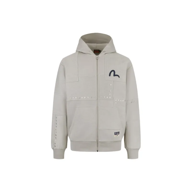EVISU Sweatshirt Jacket Men's Heather Gray-0
