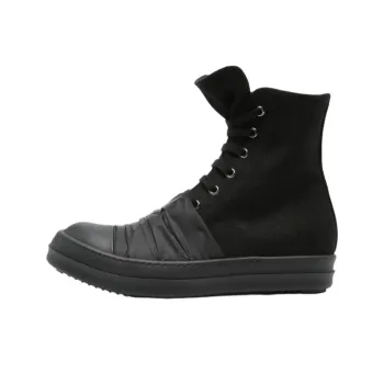 Rick Owens DRKSHDW Hustler High Top Skateboard Shoes Women's Black