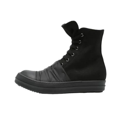 Rick Owens DRKSHDW Hustler High Top Skateboard Shoes Women's Black