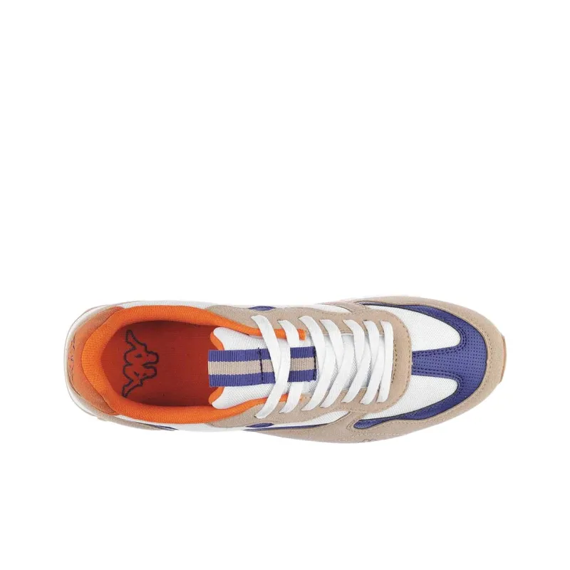 Kappa Anti Slip Wear Resistant Low Top Running Shoes Men's White Umber-4