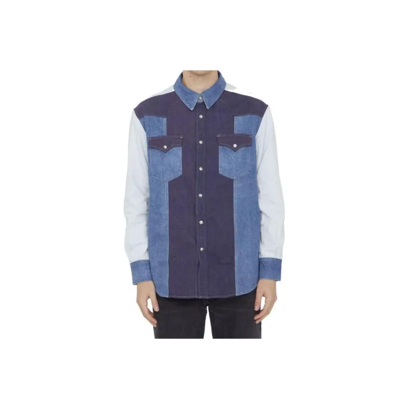 CELINE Western Patchwork Shirt-0