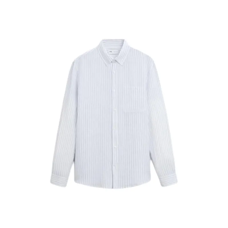 ZARA Shirts Men Sky Blue-0