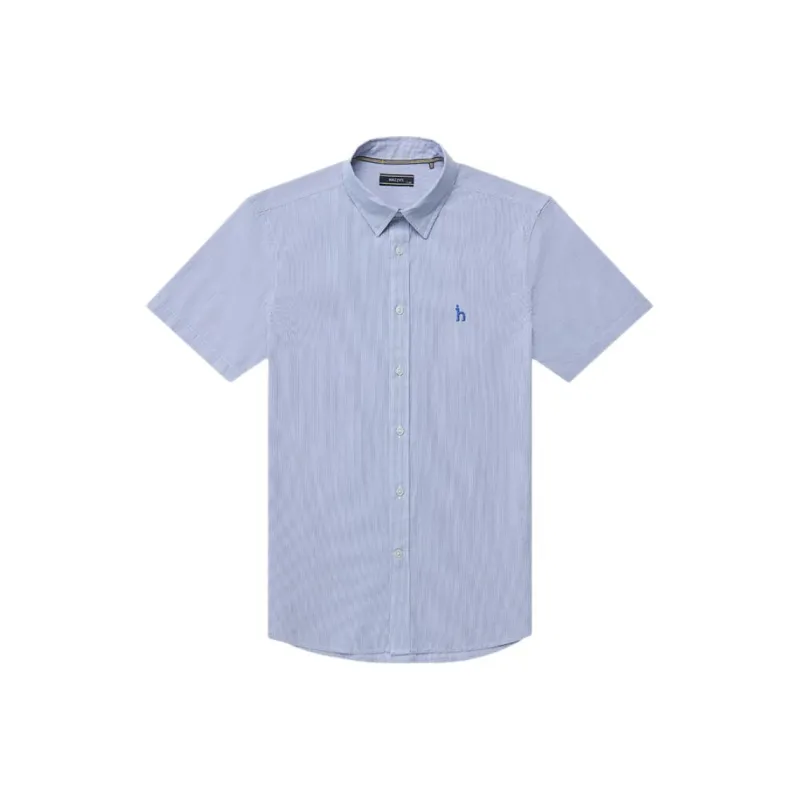 HAZZYS Shirts Men Navy Blue-0