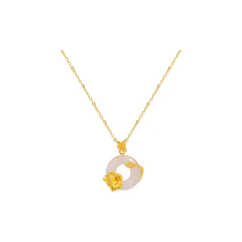 Asia Star Chalcedony Necklaces Women's