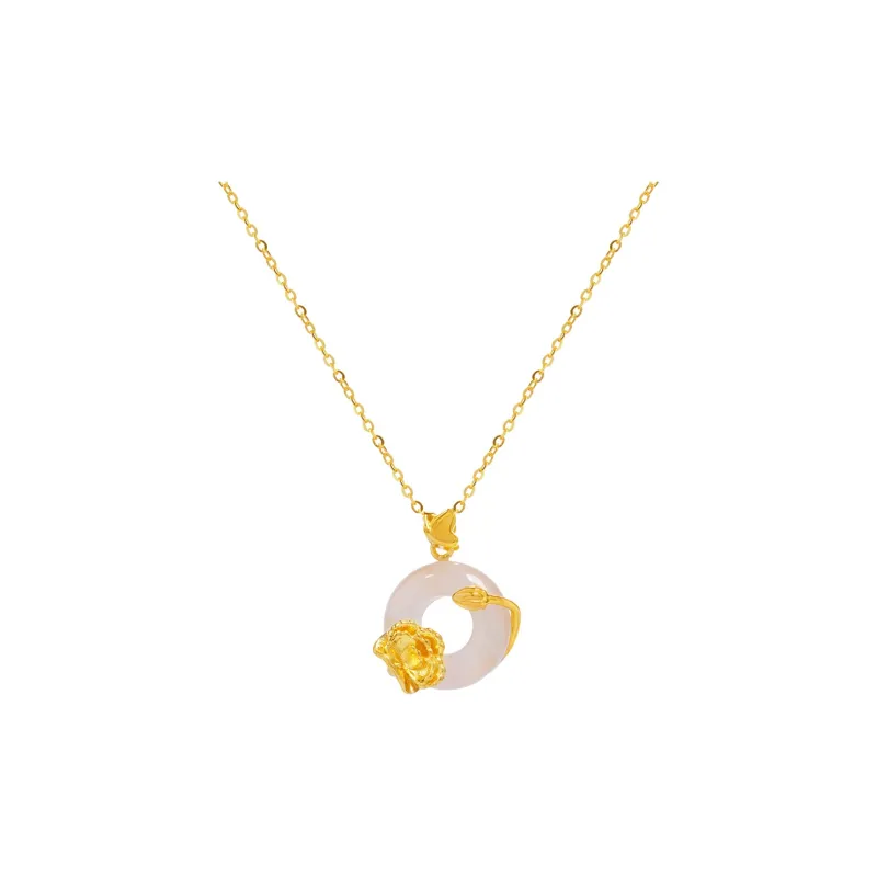 Asia Star Chalcedony Necklaces Women's-0