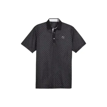 PUMA Golf Pure Geo Polo Shirts Men Black