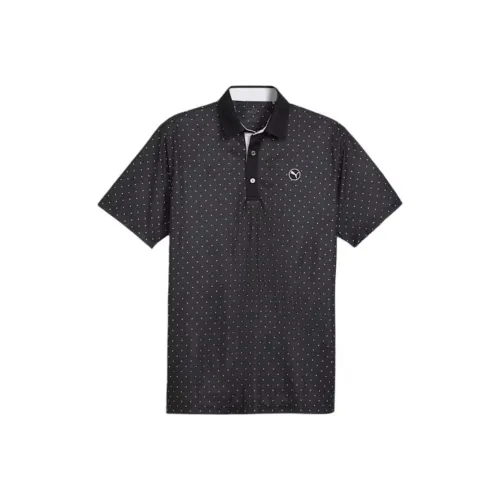 PUMA Golf Pure Geo Polo Shirts Men Black