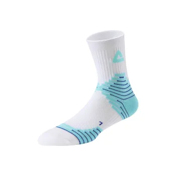 PEAK Basketball Socks Unisex White Blue