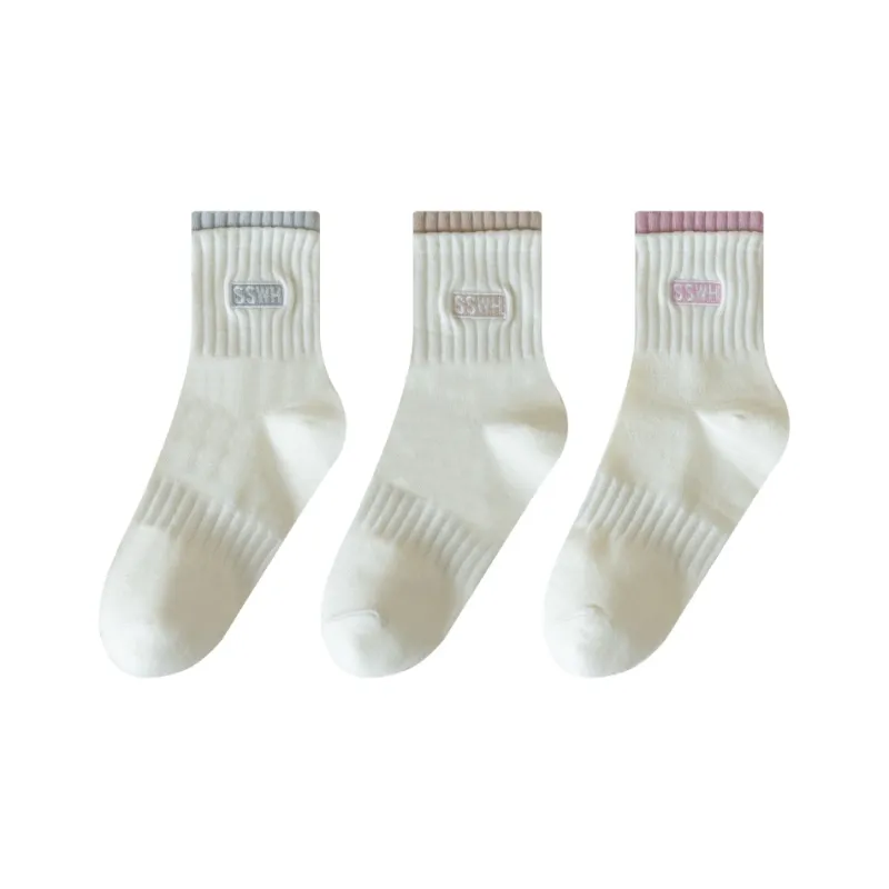 MIIOW Mid Calf Socks Women's 3 Pack-10