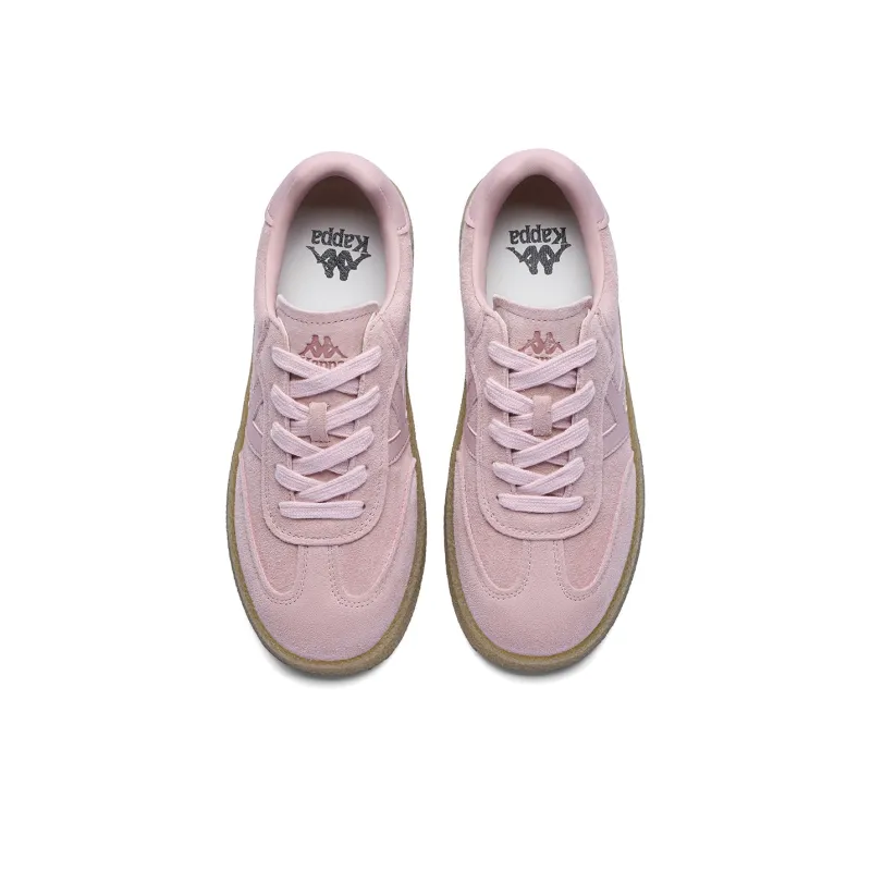 Kappa Clear Joy Endures Anti Slip Wear Resistant Low Top Skateboard Shoes Women's Milk Tea Pink-3