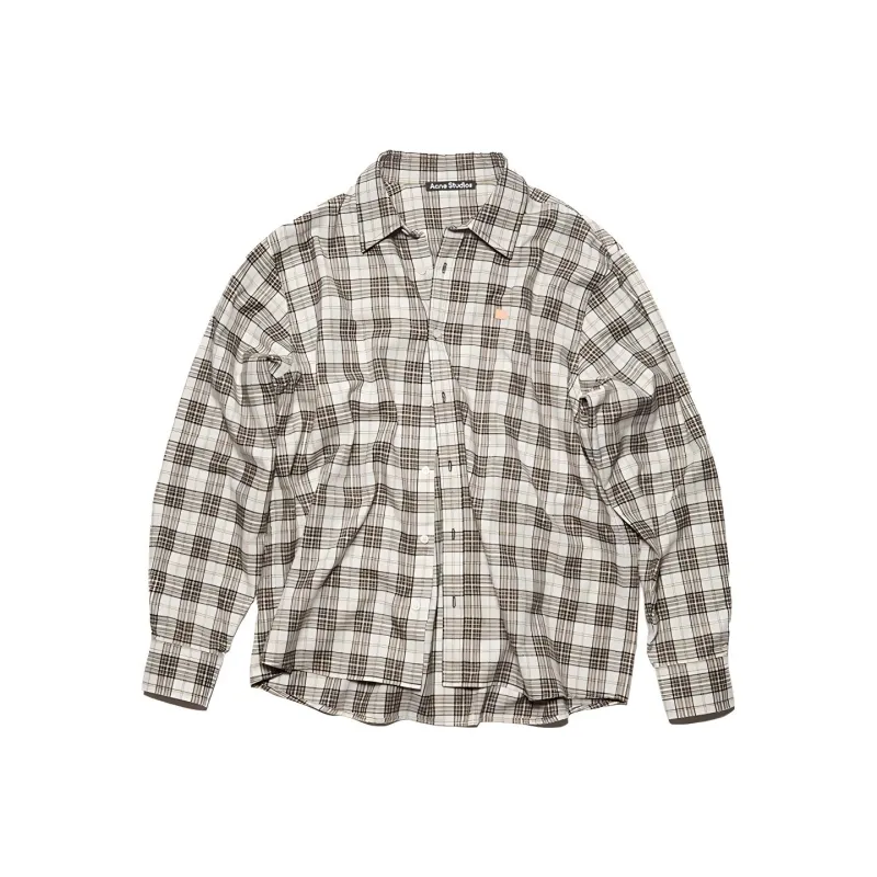 Acne Studios Checked Button Up Shirt-0