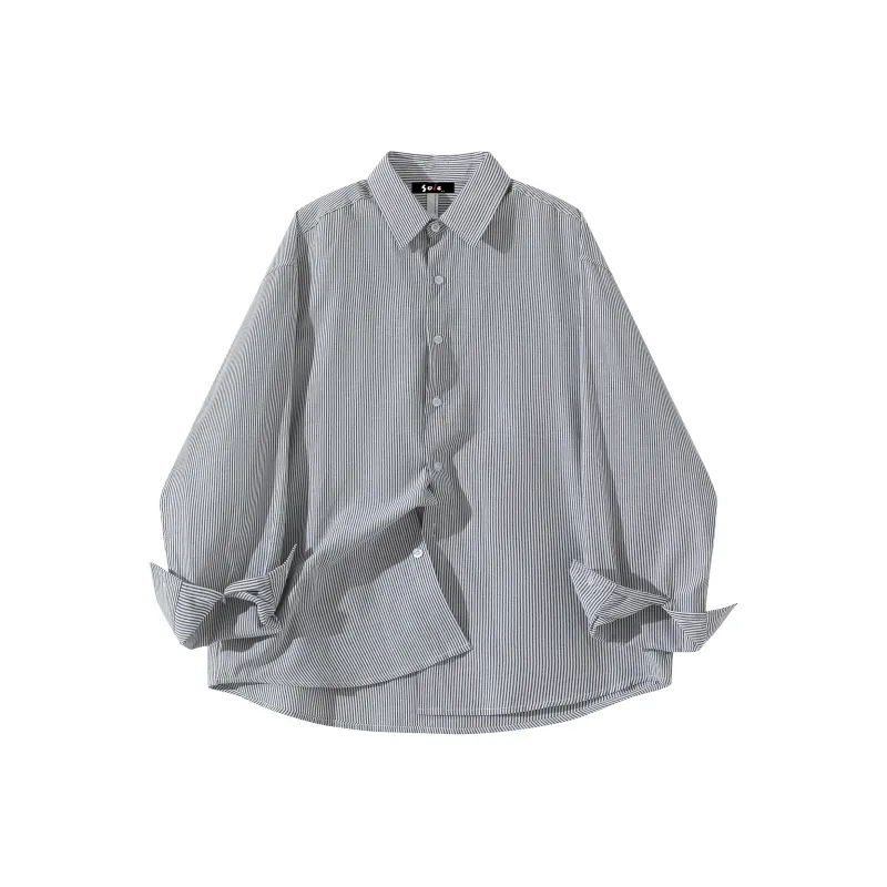 SOIE Shirt Unisex Yellow With White Stripes-4