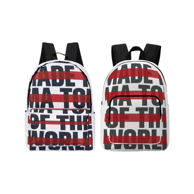 ONRF SOUNDBYTE Collaboration Polyester Water Repellent Backpack Medium Size Unisex White-48