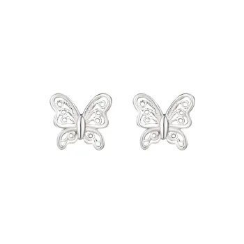 NVBBK 999 Fine Silver Stud Earrings Women's