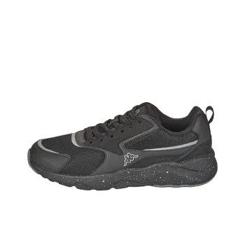 Kappa LOGO SAFIR Slip Resistant And Breathable Low Top Running Shoes Men's Black