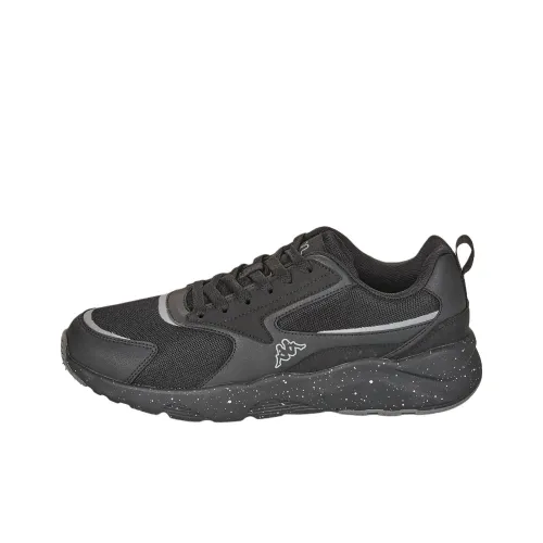 Kappa LOGO SAFIR Slip Resistant And Breathable Low Top Running Shoes Men's Black