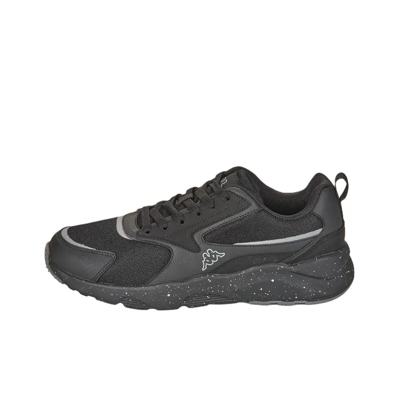 Kappa LOGO SAFIR Slip Resistant And Breathable Low Top Running Shoes Men's Black-0