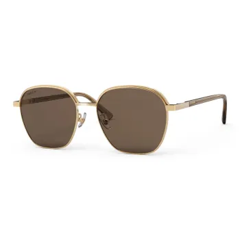 PARZIN Alloy Plate Frame Irregular Shape Sunglasses Men's