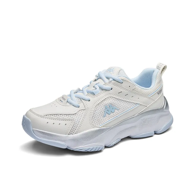 Kappa Anti Slip Wear Resistant Low Top Running Shoes Women's Beach White Iceberg Blue-2